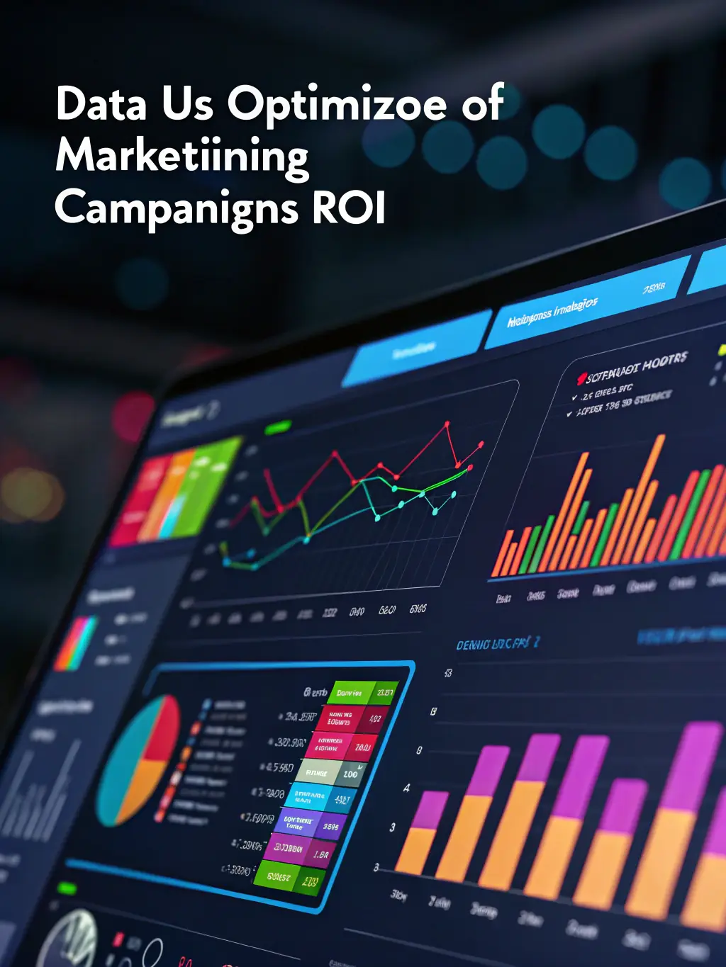 A digital marketing dashboard showing analytics and social media engagement, representing Baobab Web Agency's digital marketing expertise.